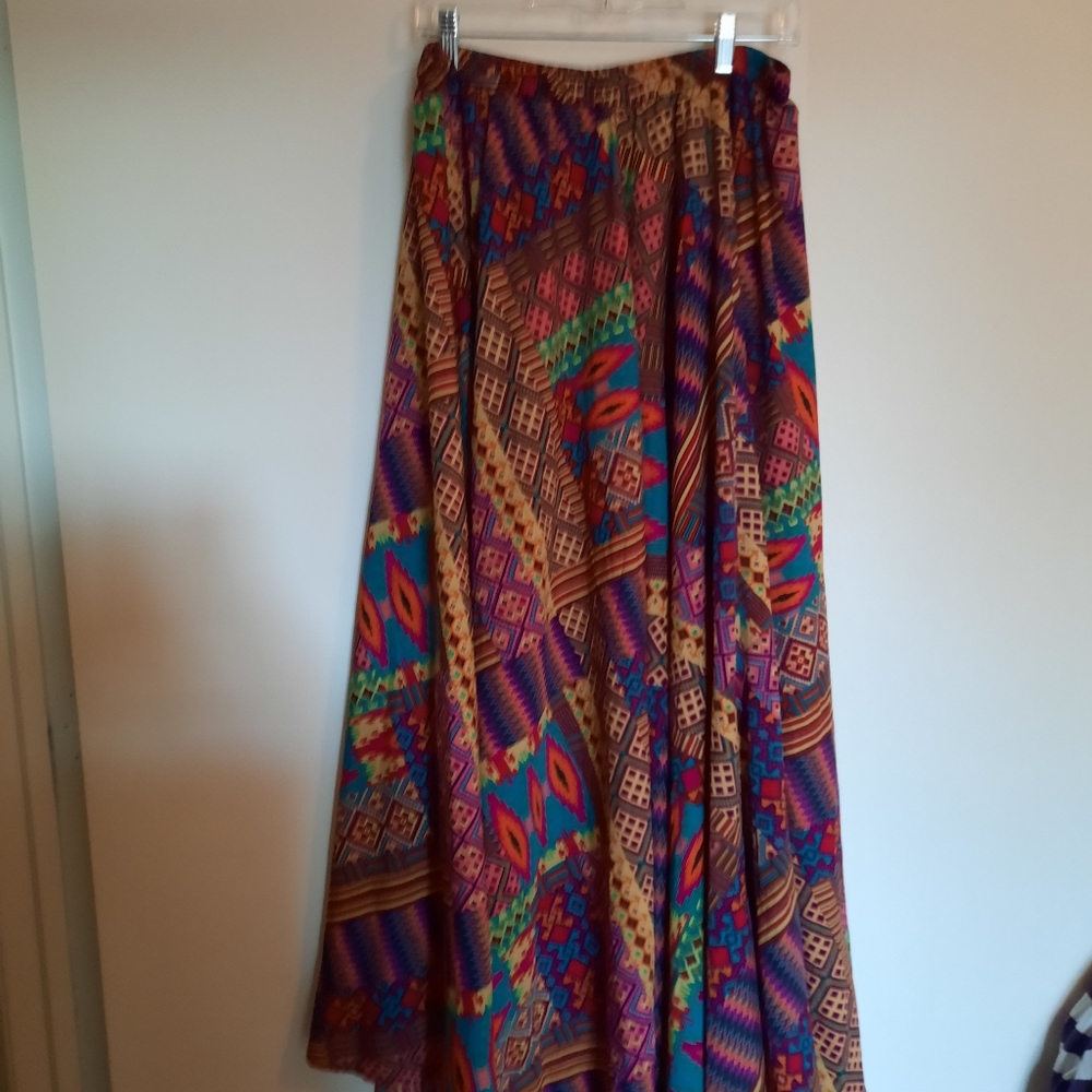 Max Nouveau Multi-colored Long Skirt Size XL